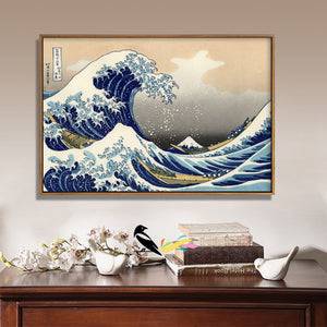 The Great Wave off Kanagawa Japanese Traditional Painting Unframed