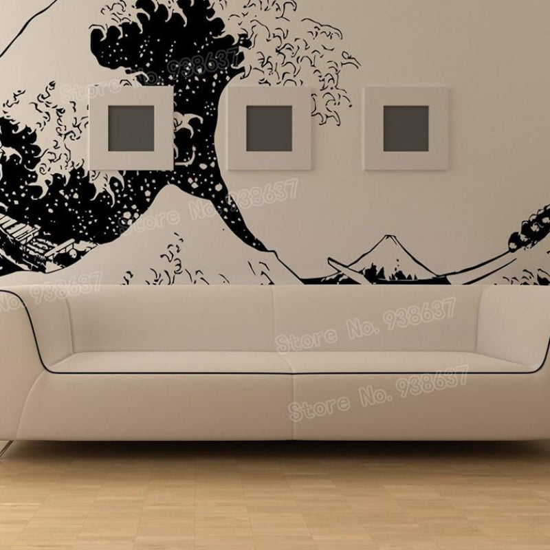 The Great Wave Off Kanagawa Plane Wall Sticker