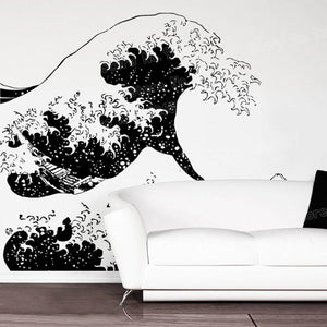 The Great Wave Off Kanagawa Plane Wall Sticker