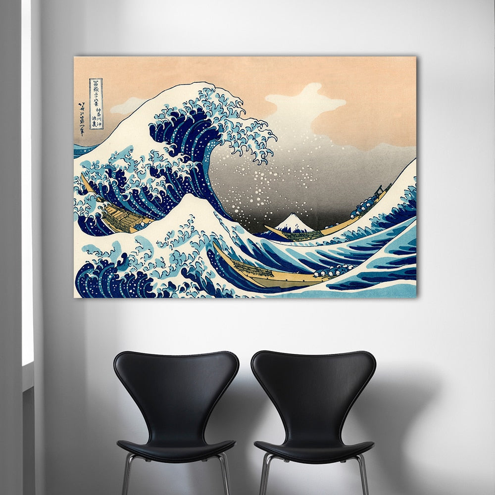 The Great Wave Off Kanagawa Canva Art I